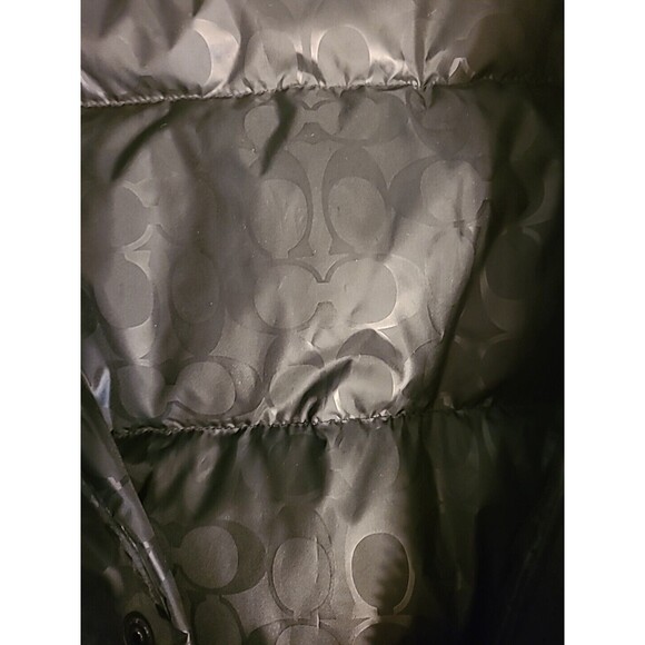 Coach 3 In 1 Men's Size X-Large Black Shearling Hooded Duck Down Parka CB587 New - Picture 6 of 10